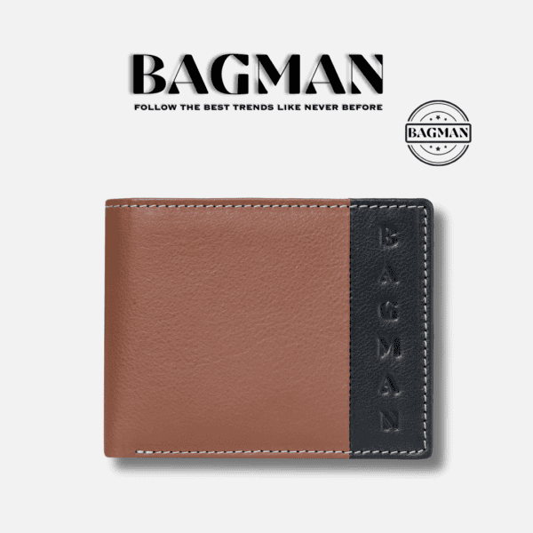 Bagman Vintage Leather Wallet with Distressed Finish