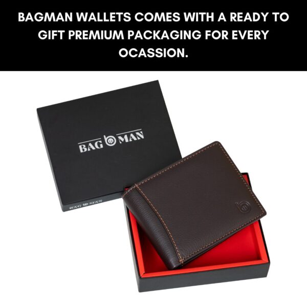 Premium Leather Wallet with Cash and Coin Compartments