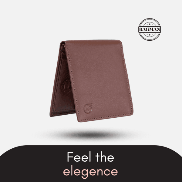 Slim Bifold Leather Wallet Ideal for Travel