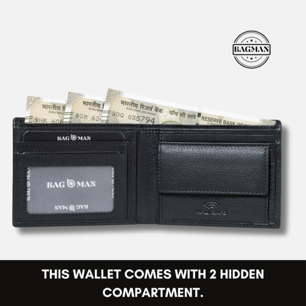 Modern Leather Wallet with Magnetic Closure