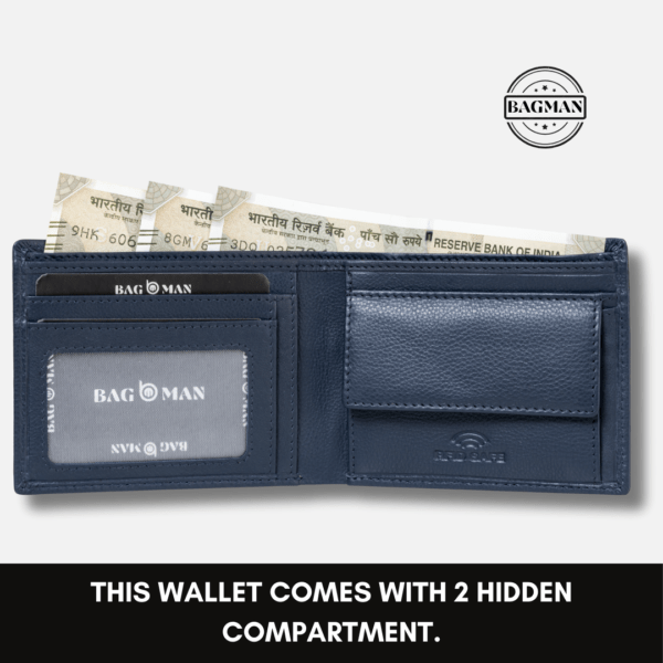 Modern Leather Wallet with Magnetic Closure