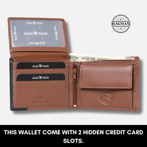 Vintage Leather Wallet with Distressed Finish