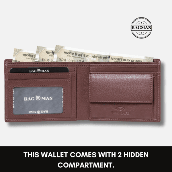 Slim Bifold Leather Wallet Ideal for Travel