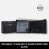 Premium Leather Wallet with Cash and Coin Compartments