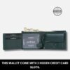 Premium Leather Wallet with Cash and Coin Compartments