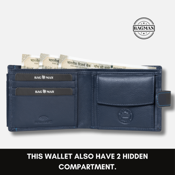 Luxury Handmade Leather Wallet with Rfid Protection