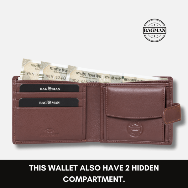 Luxury Handmade Leather Wallet with Rfid Protection