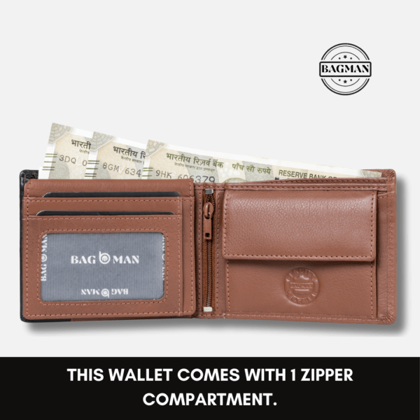 Vintage Leather Wallet with Distressed Finish