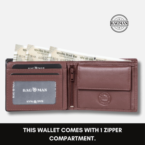 Vintage Leather Wallet with Distressed Finish