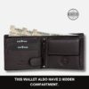 Premium Leather Wallet with Cash and Coin Compartments