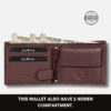 Premium Leather Wallet with Cash and Coin Compartments