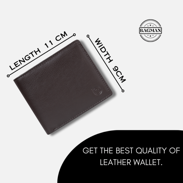 Handcrafted Leather Wallet with Contrasting Stitching