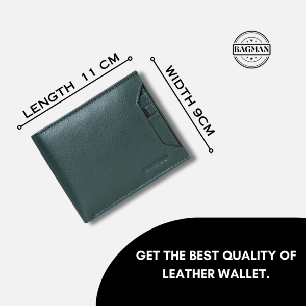 Luxury Mens Leather Wallet with Embossed Logo