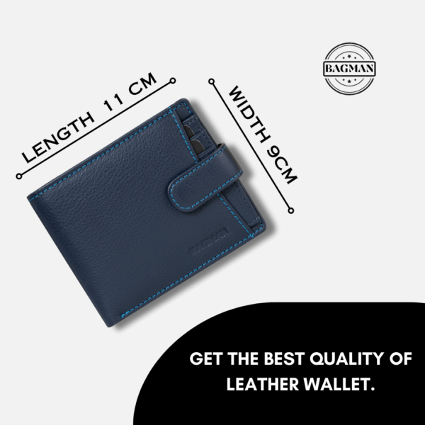 Luxury Handmade Leather Wallet with Rfid Protection