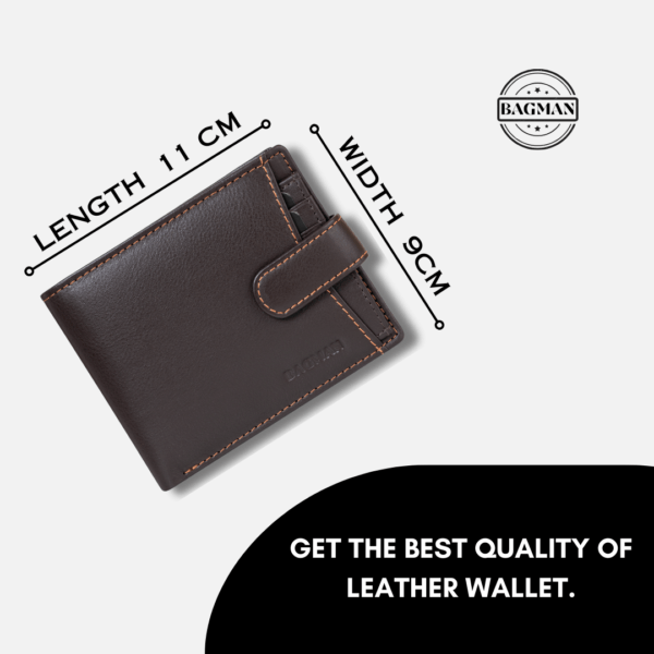 Luxury Handmade Leather Wallet with Rfid Protection