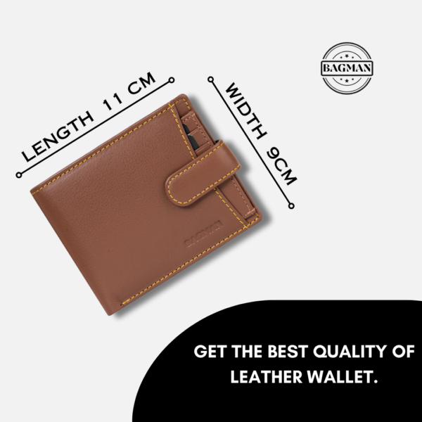 Luxury Handmade Leather Wallet with Rfid Protection