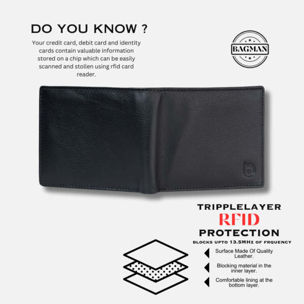 Modern Leather Wallet with Magnetic Closure