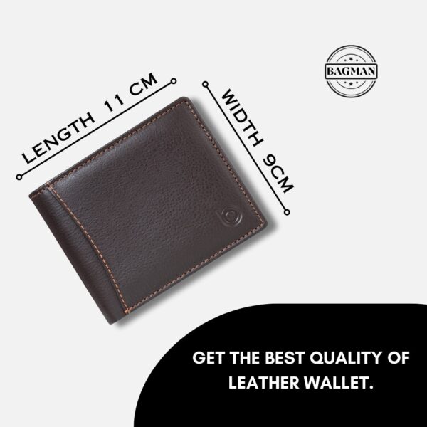 Premium Leather Wallet with Cash and Coin Compartments