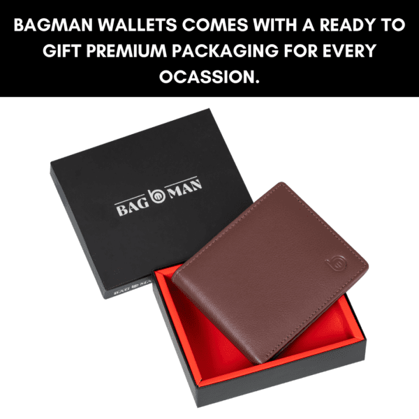 Slim Bifold Leather Wallet Ideal for Travel