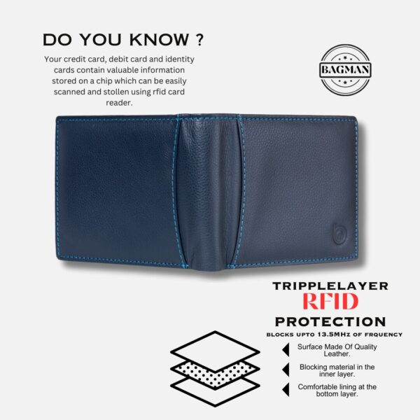 Premium Leather Wallet with Cash and Coin Compartments