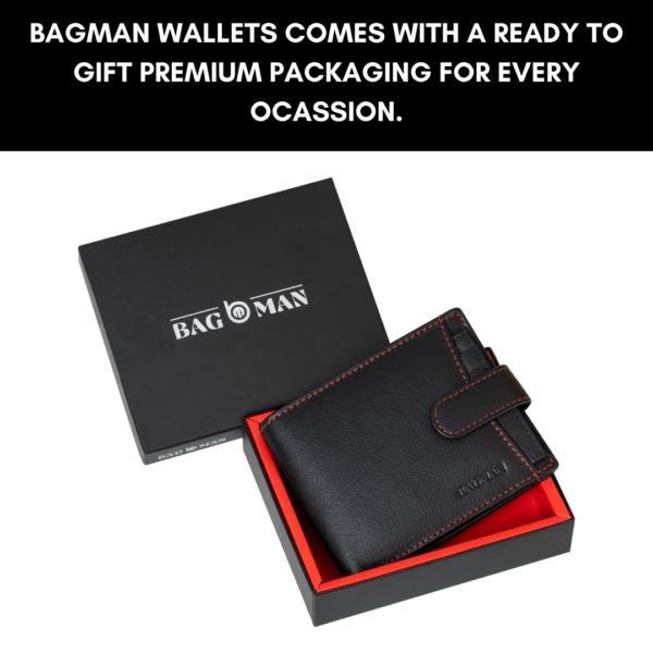 Luxury Handmade Leather Wallet with Rfid Protection