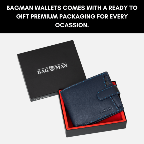 Luxury Handmade Leather Wallet with Rfid Protection