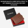 Luxury Handmade Leather Wallet with Rfid Protection