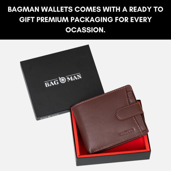 Luxury Handmade Leather Wallet with Rfid Protection