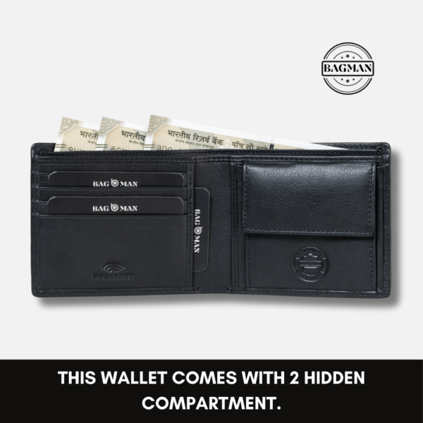 Slim Bifold Leather Wallet Ideal for Travel