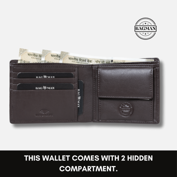 Slim Bifold Leather Wallet Ideal for Travel