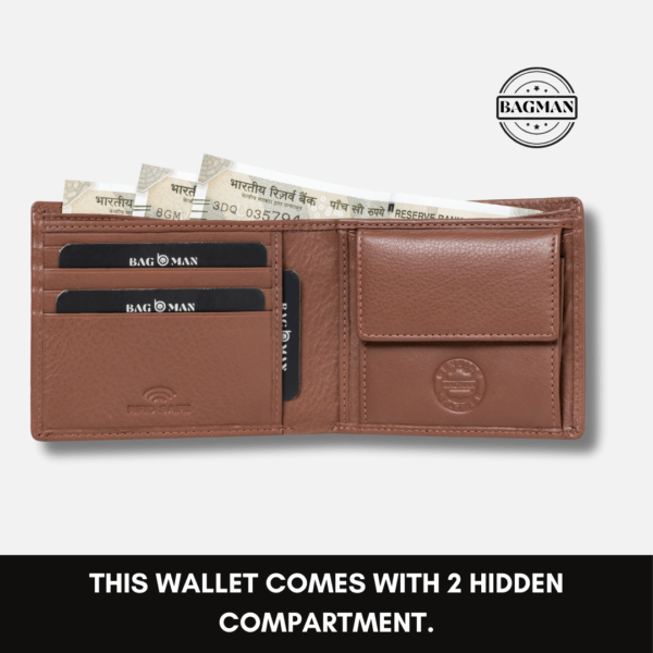 Slim Bifold Leather Wallet Ideal for Travel