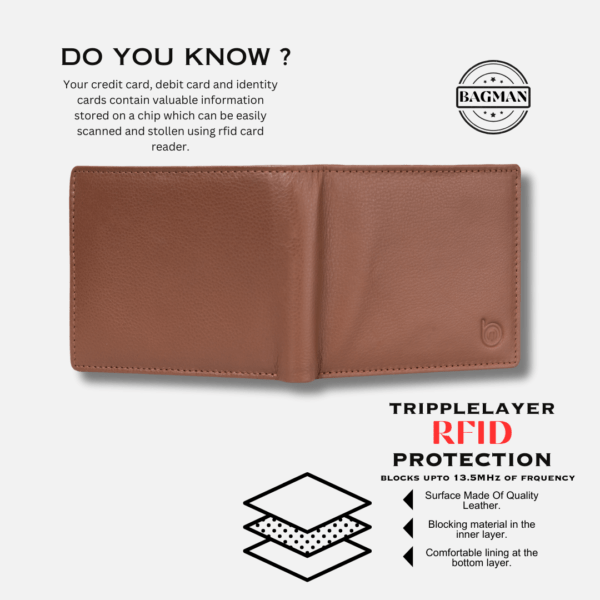 Slim Bifold Leather Wallet Ideal for Travel