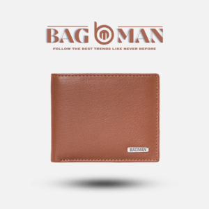 Handcrafted leather wallet with contrasting stitching