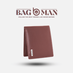 Personalized leather wallet with engraved monogram