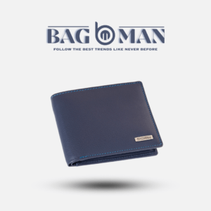 Premium leather wallet with cash and coin compartments