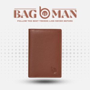 Compact leather card case with exterior pocket