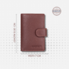 Luxurious Leather Card Case with Quilted Pattern