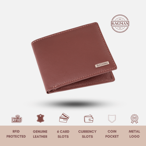 Designer Leather Wallet Featuring Fine Italian Leather