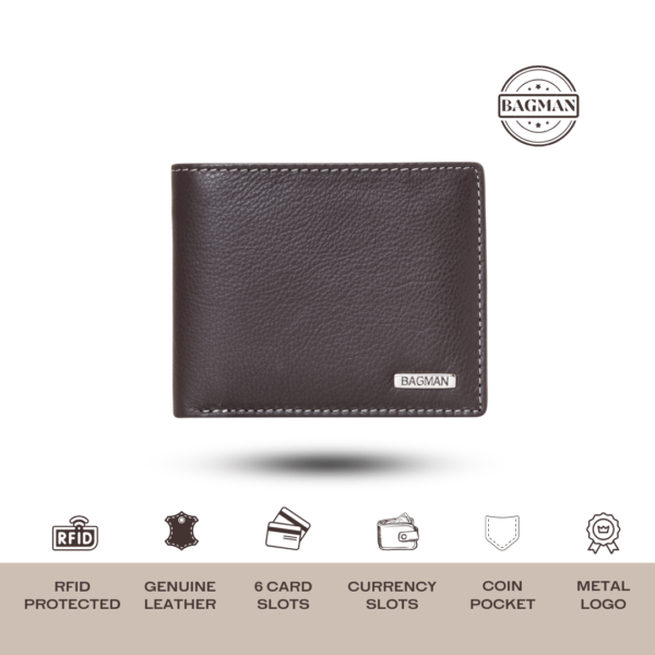 Luxury Leather Wallet Featuring Sleek Lines