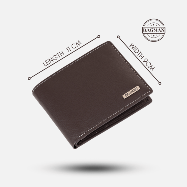 Designer Leather Wallet with Sleek Modern Lines