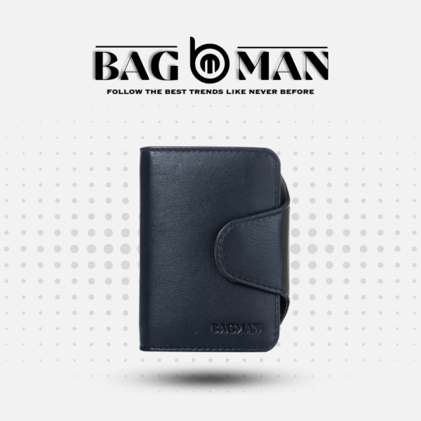 Compact Leather Card Case with Rfid Shield