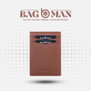 BAGMAN Leather card case with external coin pocket