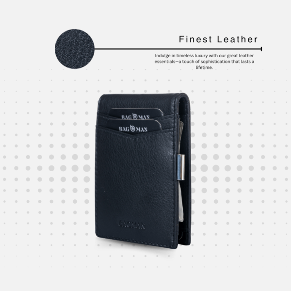 Leather Card Case with Embossed Branding