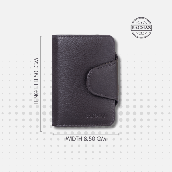 Elegant Leather Card Case with Polished Finish