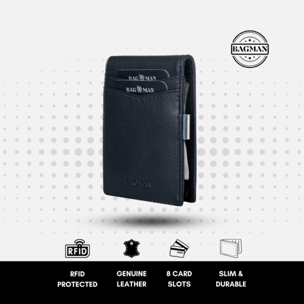 Leather Card Case with Embossed Branding