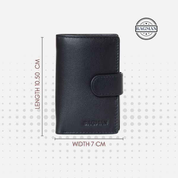 Soft Grain Leather Card Case with Minimalist Design