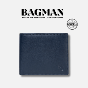 Modern leather wallet with magnetic closure