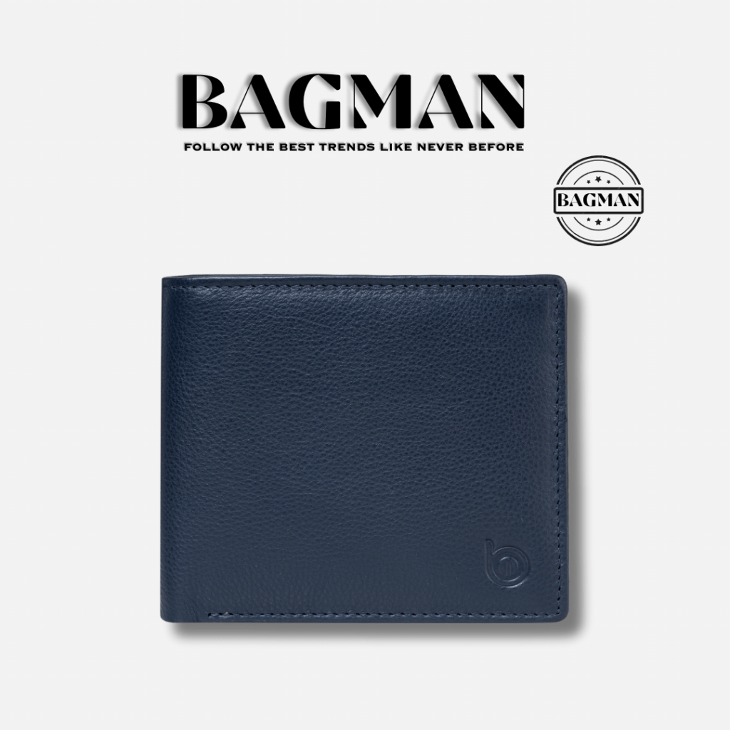 Bagman Slim Bifold Leather Wallet Ideal for Travel