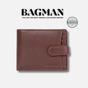 Luxury handmade leather wallet with RFID protection.