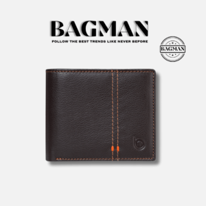 Handmade leather wallet with sleek modern design